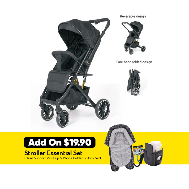 Bonbijou FLEXI-GO 2-Way Stroller + Add On Option